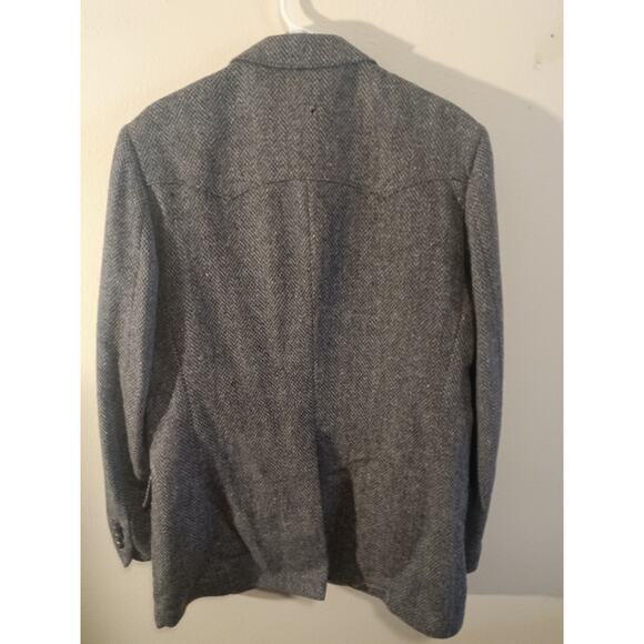 Levi’s Vintage Western Wear Wool Coat Gray 42L Men’s Long Overcoat - Picture 3 of 9